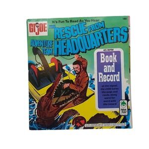 1973 Peter Pan G.I. Joe Rescue From Adventure Team Headquarters Book & Record